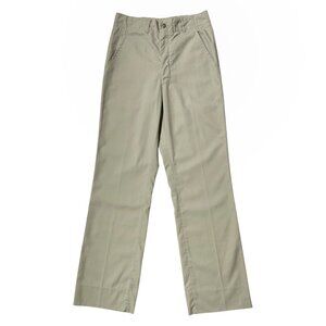 80s vintage highwaisted military pants army trousers tropical tan straightleg.